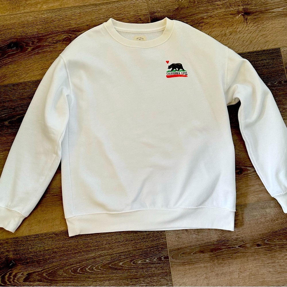 Billabong white California love ❤️ sweatshirt